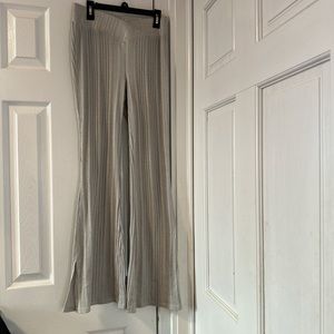 Grey flare yoga pants